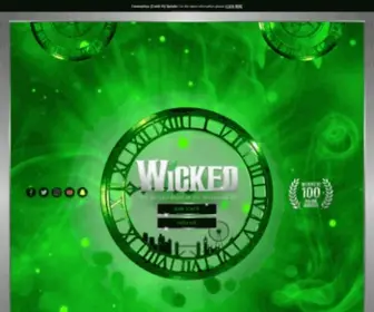 Wickedthemusical.co.uk(Wicked the Musical London) Screenshot