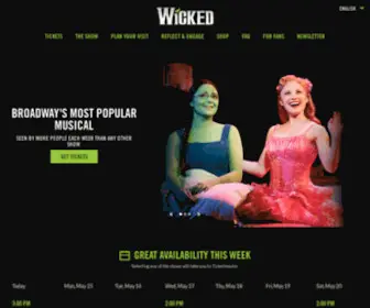 Wickedthemusical.com(Wicked The Musical) Screenshot