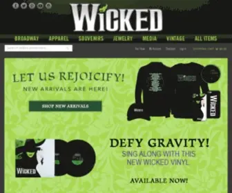 Wickedthemusicalstore.com(Wickedthemusicalstore) Screenshot
