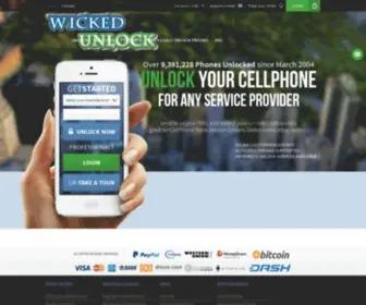 Wickedunlock.com(Wicked Unlock.com) Screenshot