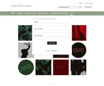 Wickedvibescandleco.com(Wicked Vibes Candle Co) Screenshot