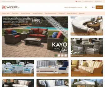 Wicker.com(Outdoor Wicker Furniture Shop) Screenshot