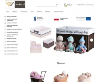 Wickerpl.com(Sklep internetowy z wikliny i kosze zakupowe wicker.pl) Screenshot