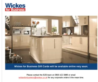 Wickesforbusinessvouchers.co.uk(Wickes B2B Holding Page) Screenshot