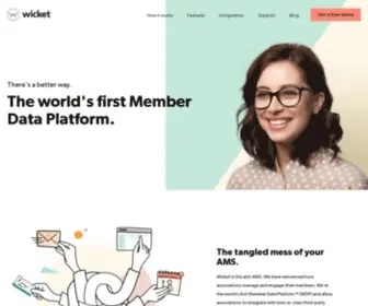 Wicket.io(The Worlds First Member Data Platform for Associations) Screenshot