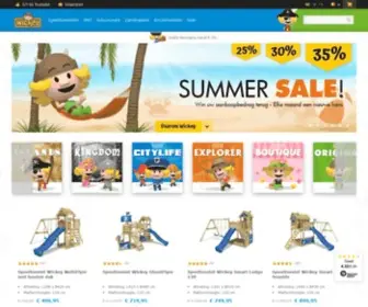 Wickey.be(Speeltoestellen kopen: dé webshop voor buitenspeelgoed) Screenshot
