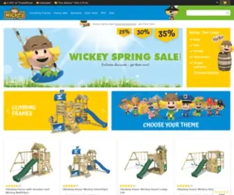 Wickey.co.uk(The webshop for climbing frames & playground equipment) Screenshot