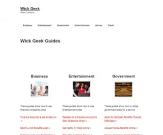 Wickgeek.com(Wick Geek Guides) Screenshot