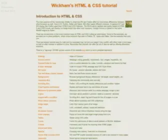 Wickham43.net(Introduction to HTML and CSS) Screenshot