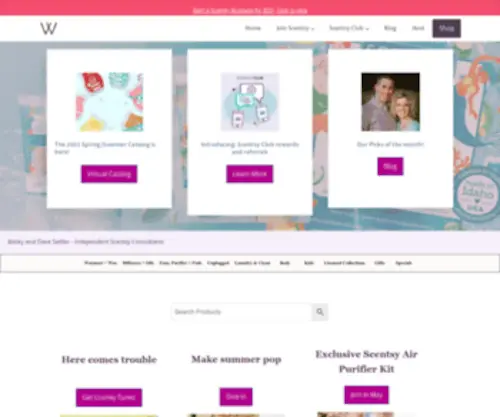 Wicklesscandleshop.com(Buy Scentsy Online Top Scentsy Consultant Join Scentsy) Screenshot