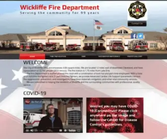 Wickliffefire.org(Wickliffe Fire Department) Screenshot