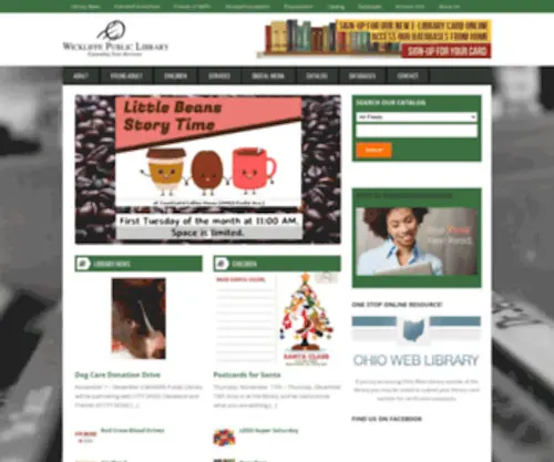 Wickliffepl.org(Wickliffe Public Library) Screenshot