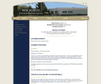 Wickliffepolice.com(Wickliffe Police Phone Number) Screenshot