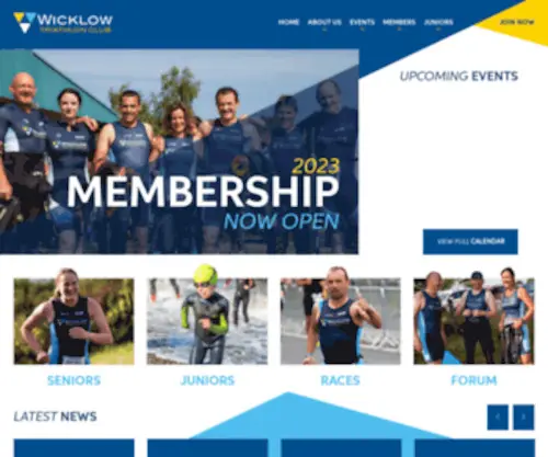 Wicklowtri.com(Wicklow Triathlon Club) Screenshot