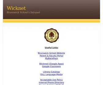 Wicknet.org(Brunswick School's Intranet) Screenshot