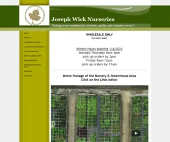 Wicknursery.com(Joseph Wick Nurseries) Screenshot