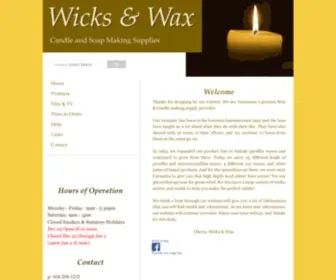 Wicksandwax.com(Wicks & Wax) Screenshot