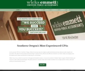 Wicksemmett.com(Wicks Emmett CPA Firm) Screenshot