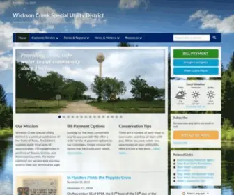 Wicksoncreek.com(Wickson Creek Special Utility District) Screenshot