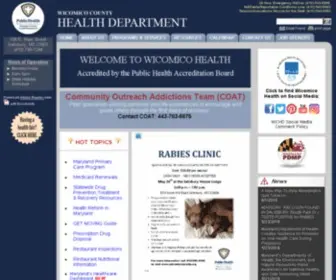 Wicomicohealth.org(Wicomico County Health) Screenshot