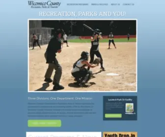 Wicomicorecandparks.org(Wicomico County Recreation & Parks goal) Screenshot