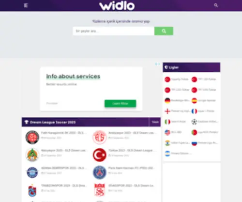 Wid10.com(Dream Lague Soccer DLS FTS Forma Kits ve Logo Url) Screenshot