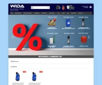 Wida-Handel.de(WIDA Haustechnik) Screenshot