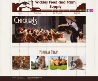 Widdesfeed.com(Farm supplies) Screenshot