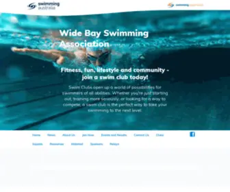 Widebayswimming.org.au(WBSA) Screenshot