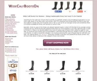 Widecalfbootson.com(Wide Calf Boots For Women With Large Calves at WideCalfBootsOn.com) Screenshot