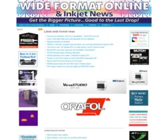 Wideformatonline.com(Wide Format Online Magazine) Screenshot