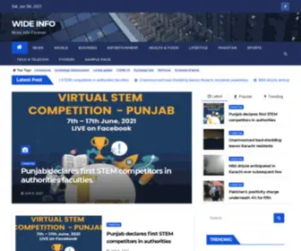 Wideinfoo.com(WIDE INFO) Screenshot