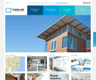 Wideline.com.au(Wideline windows and Doors) Screenshot