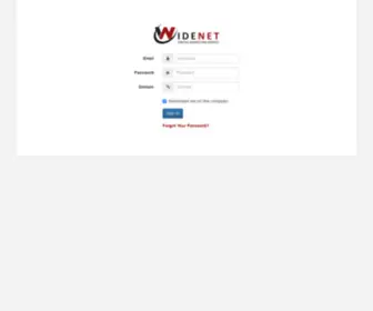 Widenetcp.com(WideNet Control Panel) Screenshot