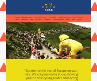 Wideopenroad.net.au(WIDE OPEN ROAD CYCLING TOURS) Screenshot