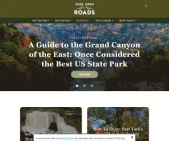 Wideopenroads.com(Wide Open Spaces) Screenshot