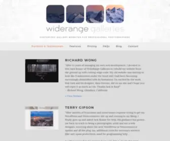 Widerangegalleries.com(WideRange Galleries) Screenshot