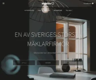 Widerlov.se(Fastighetsmäklare Uppsala Västerås Stockholm) Screenshot