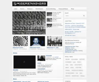 Widerstand.org(Widerstand Records) Screenshot