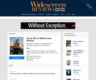 Widescreen.com(Widescreen Review Webzine) Screenshot