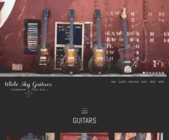 Wideskyguitars.com(Wide Sky Guitars) Screenshot