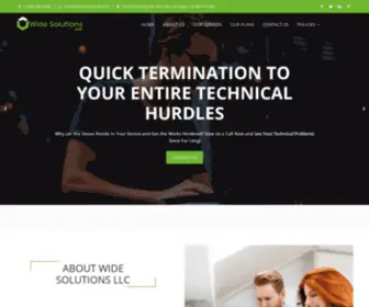 Widesolutionsllc.com(Quick resolution to your technical troubles) Screenshot