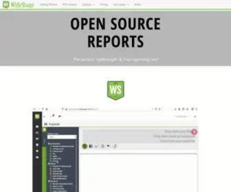 Widestage.com(Open source reports and dashboards for postgres) Screenshot