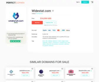 Widestat.com(Website statistics) Screenshot