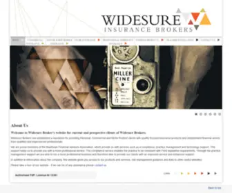 Widesure.co.za(Widesure Insurance Brokers) Screenshot