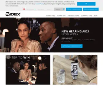 Widex.ca(Widex Hearing Aids & Hearing Care Solutions) Screenshot