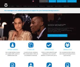 Widexpro.com(Hearing Aid Technology) Screenshot