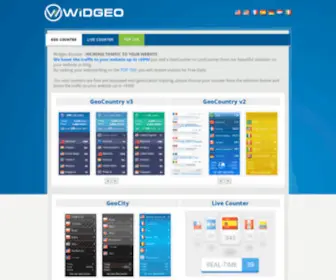 Widgeo.net(World's Best Visitor Counter) Screenshot