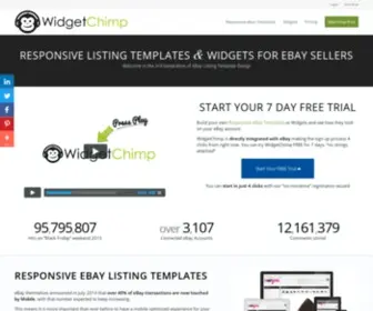 Widgetchimp.com(Responsive eBay Listing Template & Store Designs) Screenshot