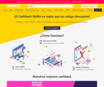 Widilo.es(Cashback y Código promocional con Widilo) Screenshot